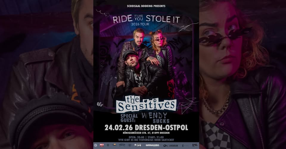 The Sensitives  + Special Guest: WENDY SUCKS