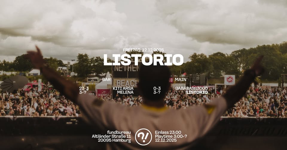 LISTORIO // KITI ARSA // MELENA // BABABASS3000