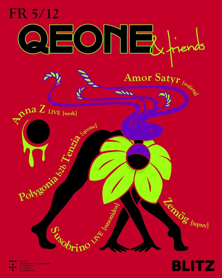 QEONE w/ Amor Satyr, ANNA Z., Polygonia, Susobrino LIVE, Tenzia, Zemög.