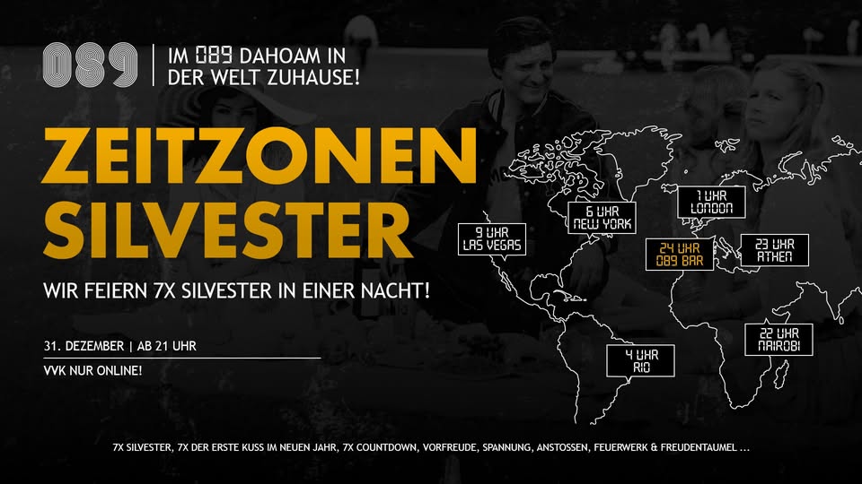 Zeitzonen Silvester