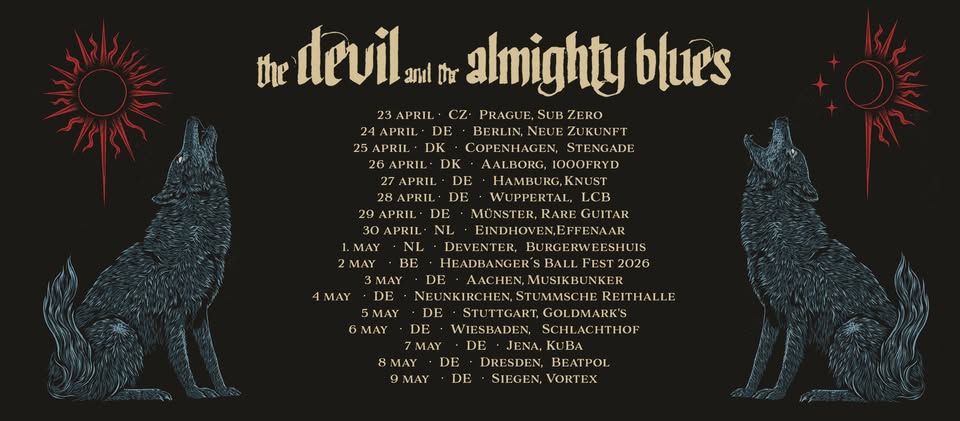 THE DEVIL AND THE ALMIGHTY BLUES Tour 2026
