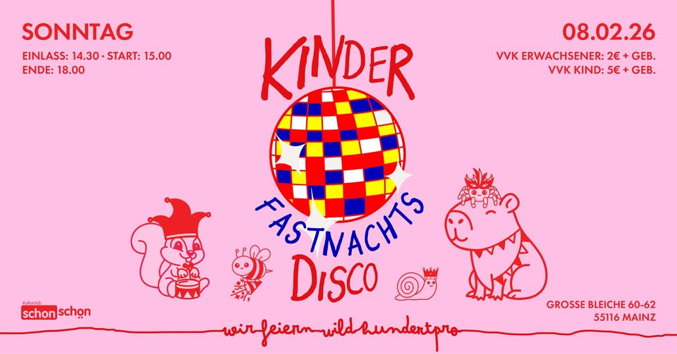 Kinderdisco – Fastnachtsspecial!