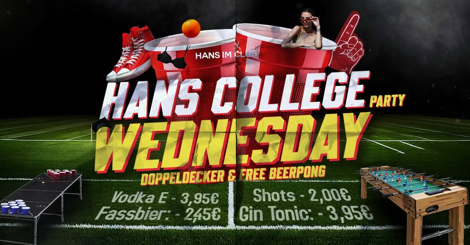 Hans Doppeldecker Party - JEDEN MITTWOCH