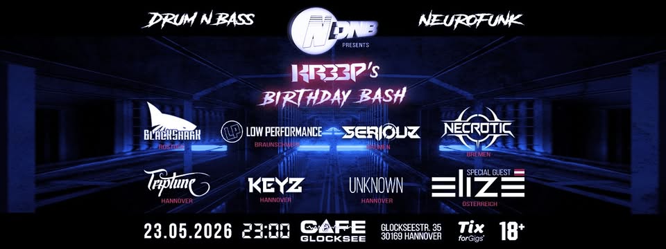 NDNB presents KR33P´s B-Day Bash