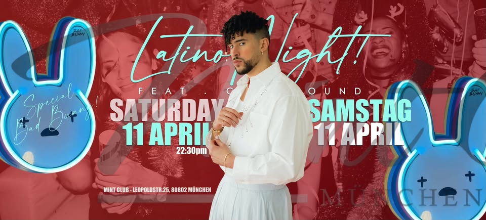 Latino Night -Tribute to Bad Bunny Sa 11 April