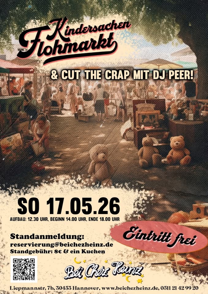 Kinderkram meets CUT THE CRAP mit DJ PEER // im Béi Chéz Heinz 