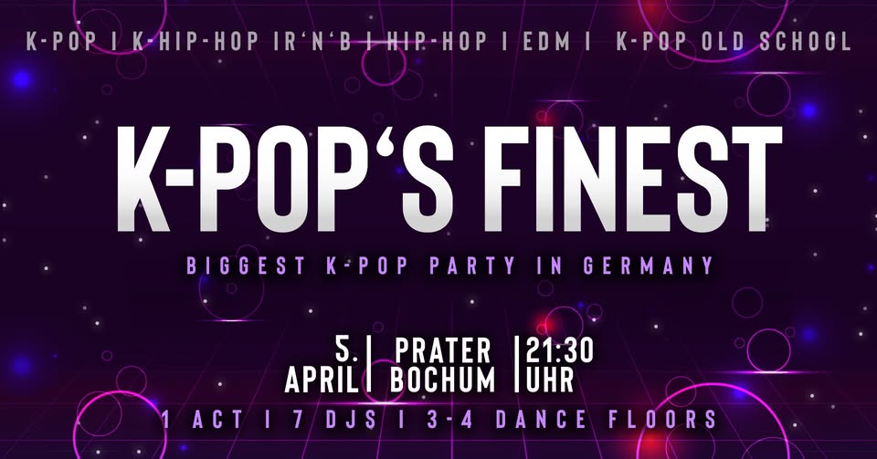 K-POP'S FINEST at PRATER BOCHUM [05/04/2026]