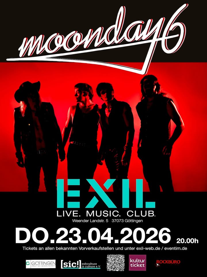 MOONDAY6 Finest Melody Metal / Wild + Free Tour 2026