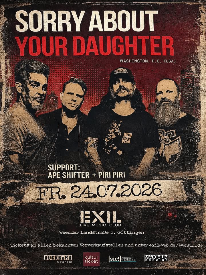 SORRY ABOUT YOUR DAUGHTER  From Washington D.C. (USA)