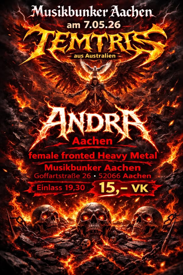 Temtris (Australia) & Andra,female fronted Heavymetal