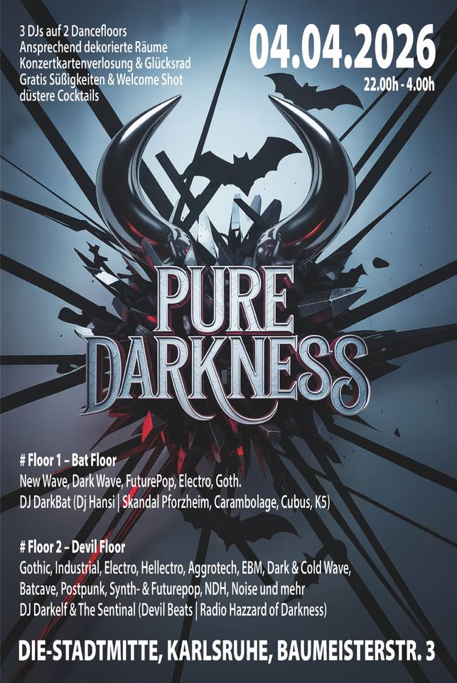Pure Darkness - Die Gothic-Wave-Dark-Elektro-Nacht
