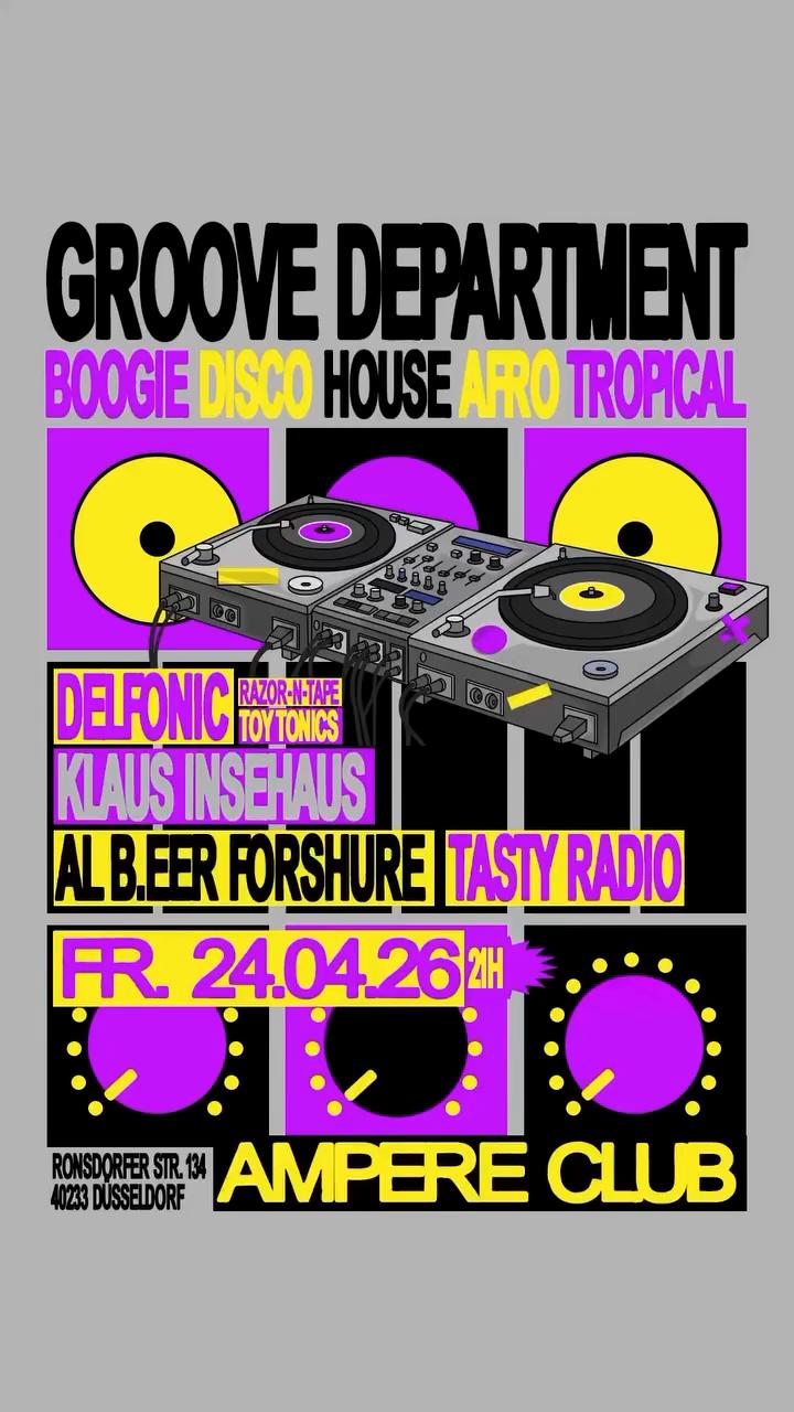Groove Department: Boogie, Disco & House Night