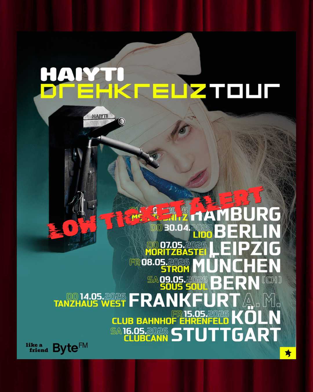 Haiyti Drenkgreuz Tour