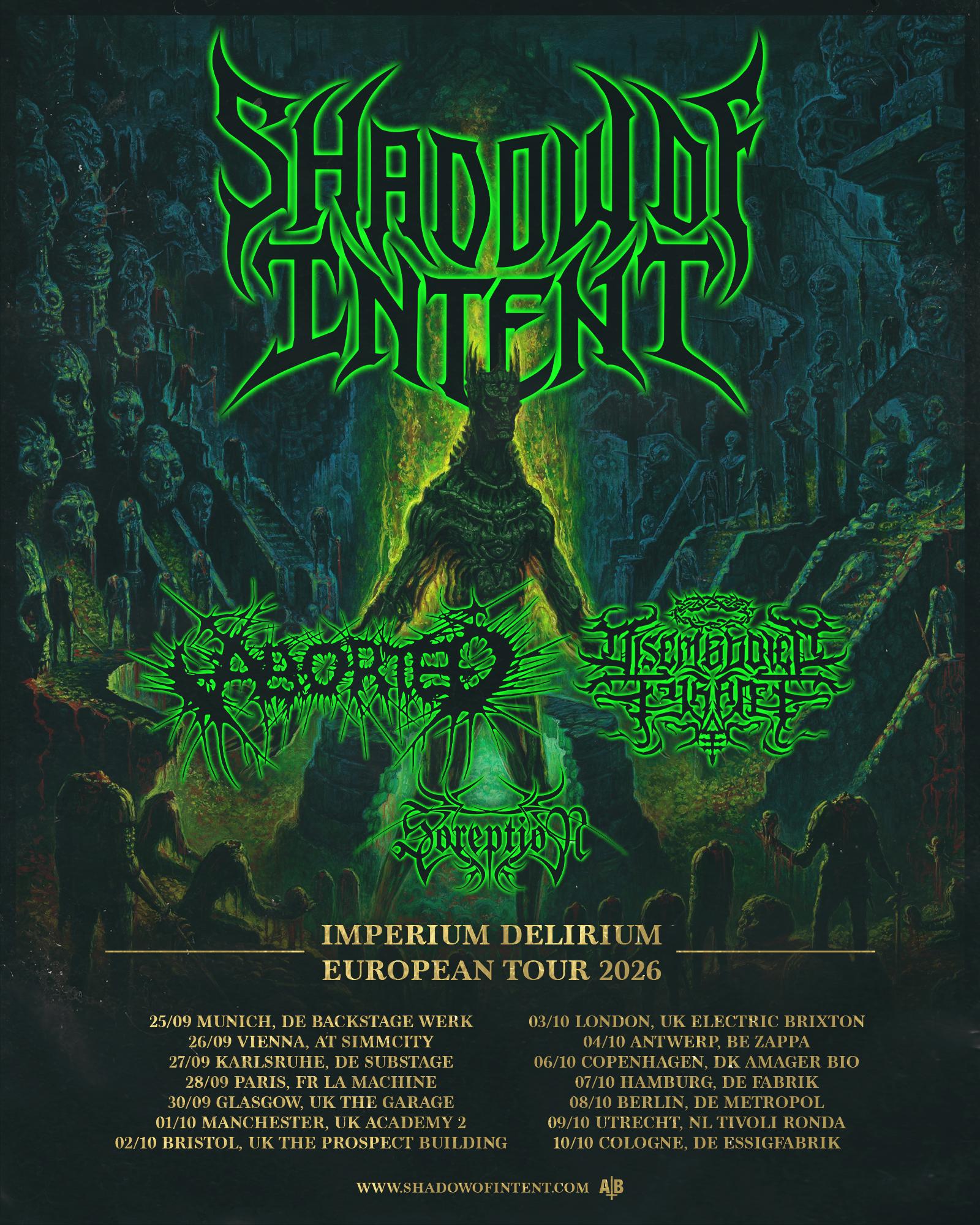 Shadow of Intent - Imperium Delirium European Tour 2026