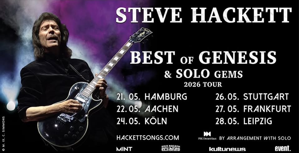Steve Hackett Best of Genesis & Solo Gems 2026 Tour | Alte Oper Frankfurt | 27.05.26 