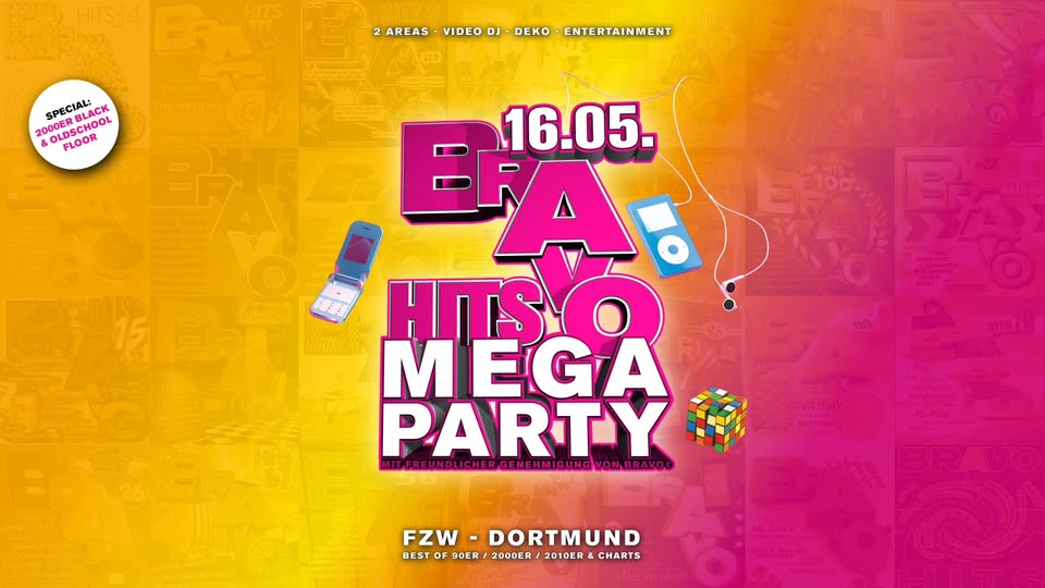 BRAVO HITS MEGA PARTY – DORTMUND - MITSING PARTY • SHOW • VIDEO DJ KONZERT