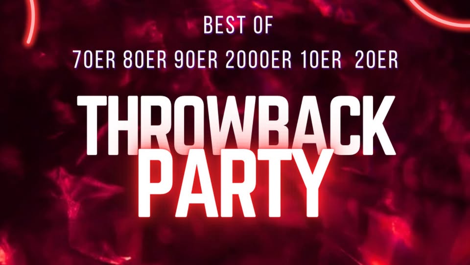Innenhof Party 6 Jahrzehnte-Throwback-Party  
