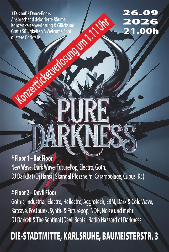 Pure Darkness - Die Gothic-Wave-Dark-Elektro-Nacht