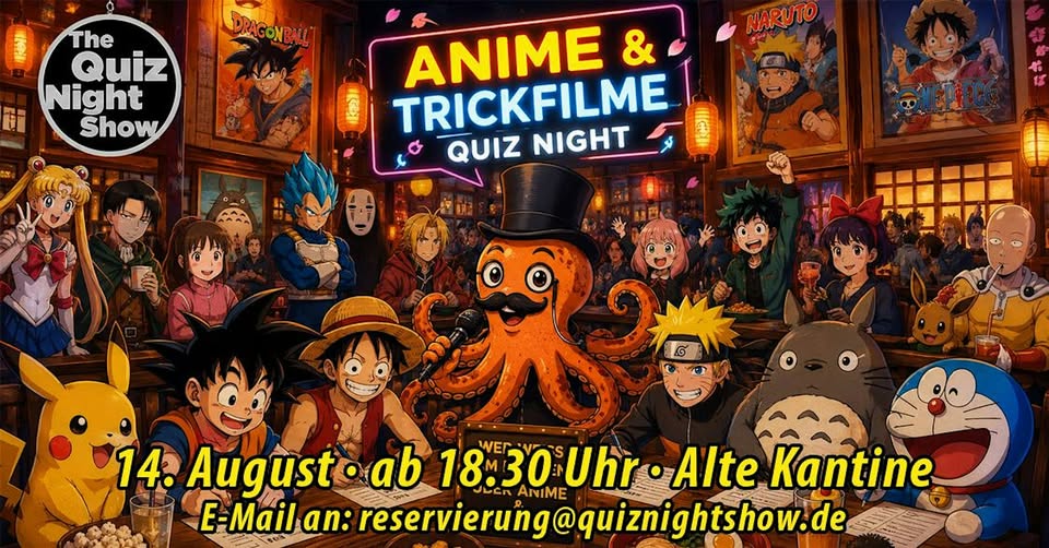 Quiz Night #581 - Anime- und Trickfilmspezial