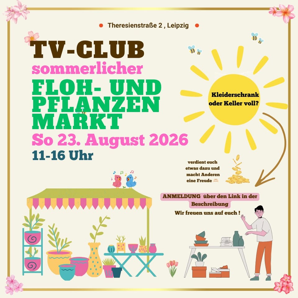 Sommerlicher Floh- und Pflanzenmarkt am 23.08.26 