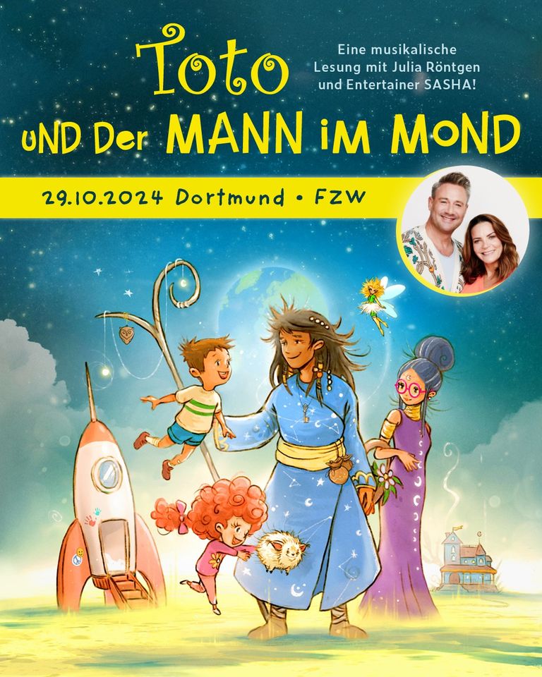 Toto und der Mann im Mond – Musikalische Lesung mit Julia Röntgen & SASHA -  FZW - Dortmund