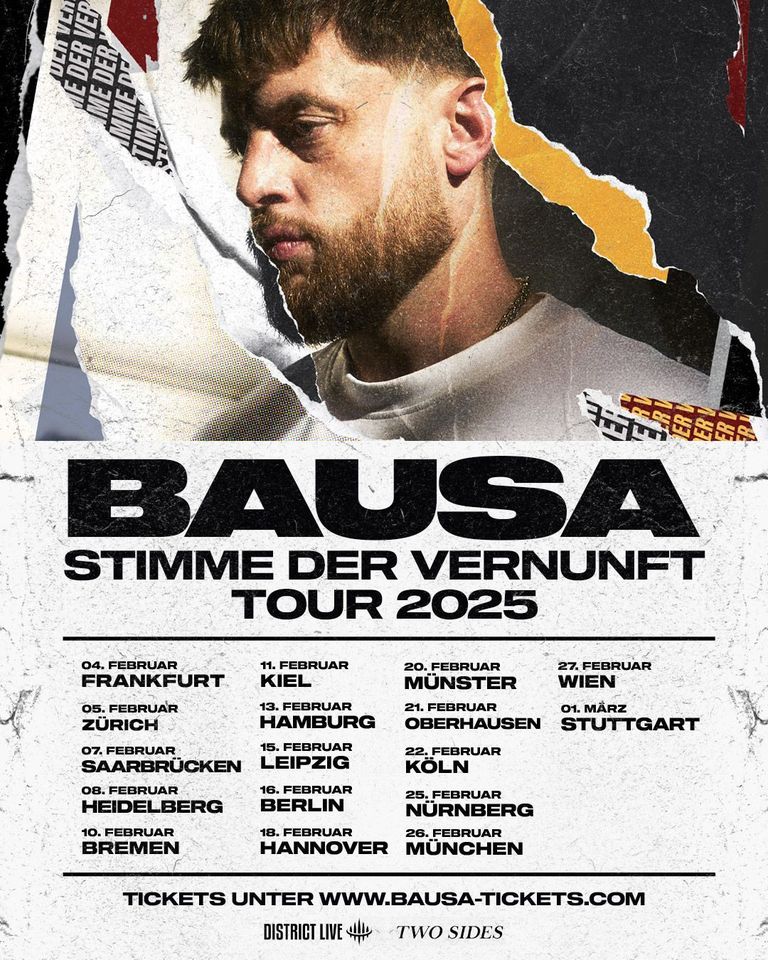 BAUSA - Stimme der Vernunft – Tour 2025 | Batschkapp, Frankfurt | 04.02.2025 